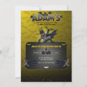 Personalized Batman Birthday Invitation  招待状 (正面)