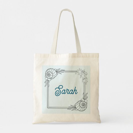 Personalized beach tote トートバッグ (裏面)