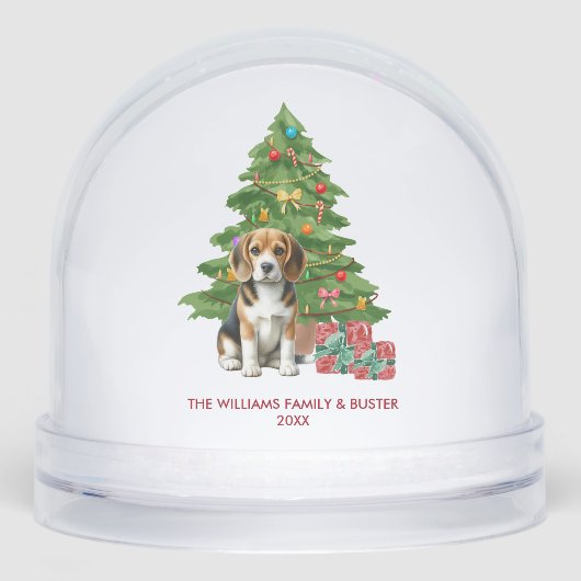 Personalized Beagle Dog Christmas (正面)
