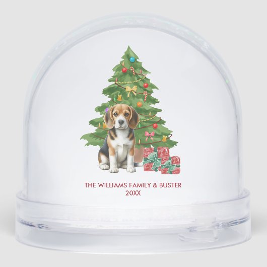 Personalized Beagle Dog Christmas (裏面)