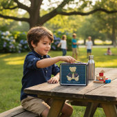 personalized Bear cute modern メタルランチボックス