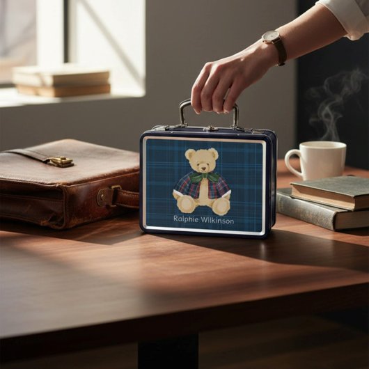 personalized Bear cute modern メタルランチボックス