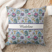 Personalized Beauty and the Beast Book Girl クッション (ブランケット)