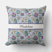 Personalized Beauty and the Beast Book Girl クッション (正面)