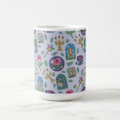 Personalized Beauty and the Beast Book Girl コーヒーマグカップ (中央)