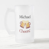 Personalized Beer Lovers Retirement フロストグラスビールジョッキ (左)