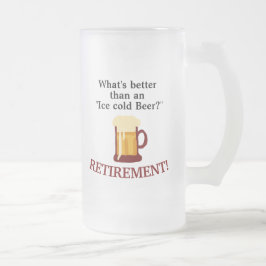 Personalized Beer Lovers Retirement  フロストグラスビールジョッキ