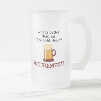 Personalized Beer Lovers Retirement  フロストグラスビールジョッキ