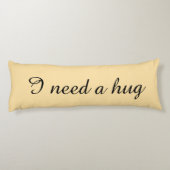 Personalized beige body pillows ボディピロー (裏面)