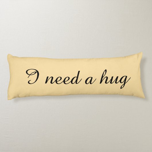 Personalized beige body pillows ボディピロー (裏面)