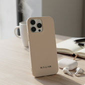 Personalized Beige iPhone Case with Custom iPhoneケース