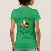 Personalized Belgium Ireland USA Shamrock Women's Tシャツ (裏面)