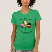 Personalized Belgium Ireland USA Shamrock Women's Tシャツ (正面)