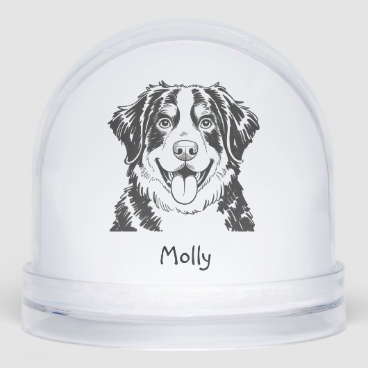 Personalized Bernese Mountain Dog Christmas (正面)