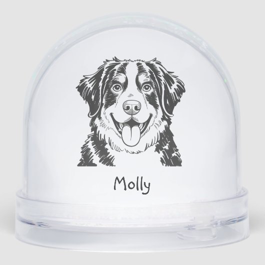 Personalized Bernese Mountain Dog Christmas (裏面)