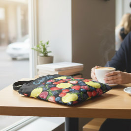 Personalized Berries & Citrus Pattern Tote Bag トートバッグ