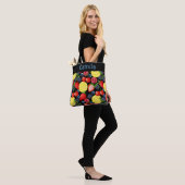 Personalized Berries & Citrus Pattern Tote Bag トートバッグ (モデル)