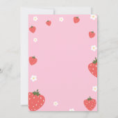 Personalized Berry 1st Birthday 招待状 (裏面)