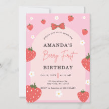 Personalized Berry 1st Birthday