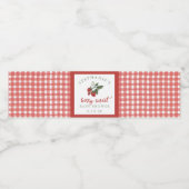 Personalized Berry Sweet Baby Shower Bottle Label ペットボトルラベル (シングルラベル)