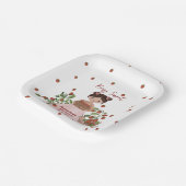 Personalized Berry Sweet Baby Shower Disposable ペーパープレート (傾斜あり)