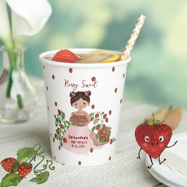 Personalized Berry Sweet Baby Shower Disposable  紙コップ