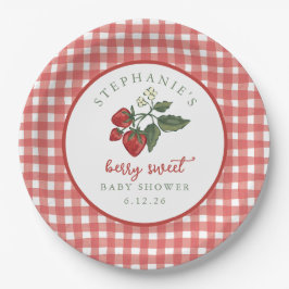 Personalized Berry Sweet Baby Shower Napkin ペーパープレート