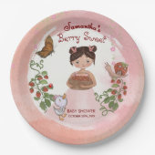 Personalized Berry Sweet Baby Shower Paper Plates ペーパープレート (正面)