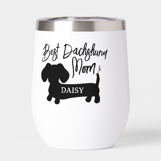 Personalized Best Dachshund Mom Mug (背面)