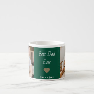 Personalized Best Dad Ever Espresso Mug Kids Names エスプレッソカップ