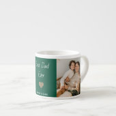 Personalized Best Dad Ever Espresso Mug Kids Names エスプレッソカップ (正面右)