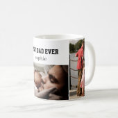 Personalized Best Dad Ever Photo Mug – Custom Name コーヒーマグカップ (正面右)
