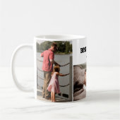Personalized Best Dad Ever Photo Mug – Custom Name コーヒーマグカップ (左)