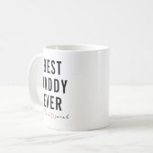 Personalized Best Daddy Ever | Custom Father’s Day コーヒーマグカップ (正面左)
