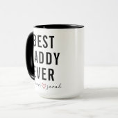 Personalized Best Daddy Ever | Custom Father’s Day マグカップ (正面左)
