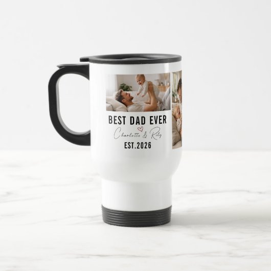 Personalized BEST DADDY Photo|Custom Father’s Day トラベルマグ (左)