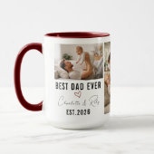 Personalized BEST DADDY Photo|Custom Father’s Day マグカップ (左)