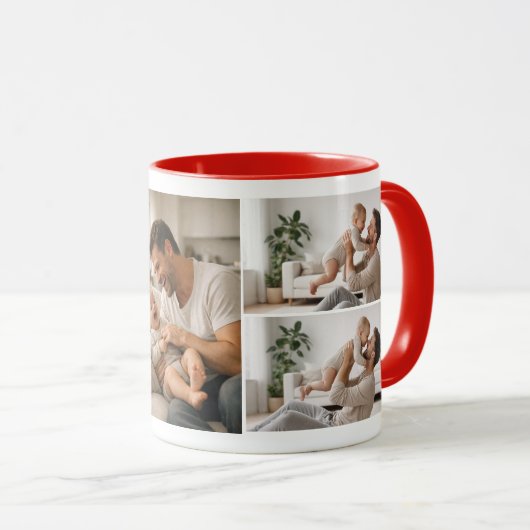 Personalized BEST DADDY Photo|Custom Father’s Day マグカップ (正面右)