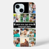 Personalized Best Dog Dad – Collage 10 Photos Case-Mate iPhoneケース (裏面)