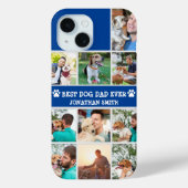 Personalized Best Dog Dad – Collage 10 Photos Case-Mate iPhoneケース (裏面)