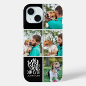 Personalized Best Dog Dad – Collage 4-Photos Case-Mate iPhoneケース (裏面)