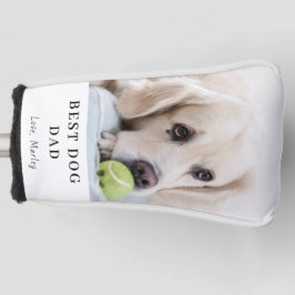 Personalized Best Dog Dad Custom Photo ゴルフヘッドカバー