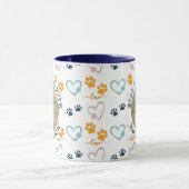 Personalized BEST DOG DAD EVER Mastif Photo マグカップ (中央)