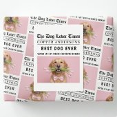 Personalized “Best Dog Ever” Dog Newspaper ポストカード