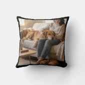 Personalized Best Dog Mom 2 Photo | Mother’s Day クッション (裏面)