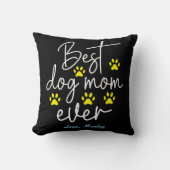Personalized Best Dog Mom 2 Photo | Mother’s Day クッション (正面)