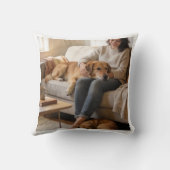 Personalized Best Dog Mom 2 Photo | Mother’s Day クッション (裏面)