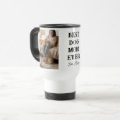 Personalized Best Dog Mom 2 Photo | Mother’s Day トラベルマグ (正面左)