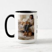 Personalized Best Dog Mom 2 Photo | Mother’s Day マグカップ (左)