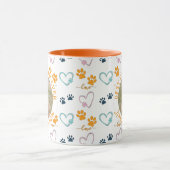 Personalized BEST DOG MOM EVER Mastif Photo マグカップ (中央)